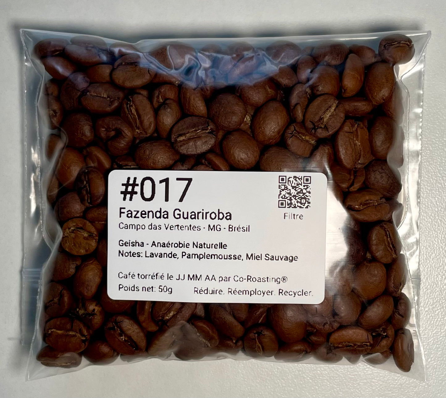 #017-Café Torréfié-Fazenda Guariroba-Geisha-Anaérobie Naturelle